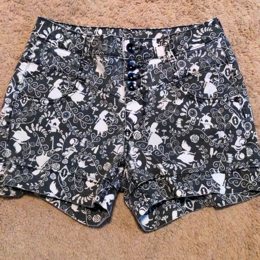 Disney Themed Alice in wonderland shorts